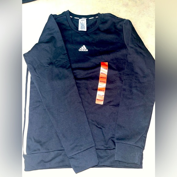 Adidas Crew Neck Black sweatshirt - Picture 1 of 4